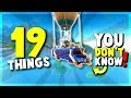 FORTNITE Battle Royale - 19 THINGS You STILL Don't Know | Tips and Tricks