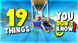 FORTNITE Battle Royale  19 THINGS You STILL Don't Know | Tips and Tricks