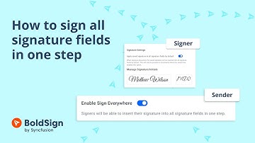 How to Sign All Signature Fields in One Step