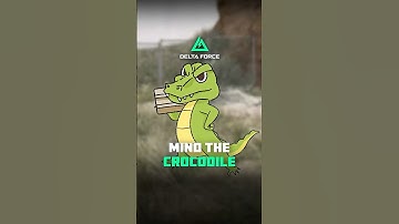 A crocodile coming at you be like.  #deltaforce