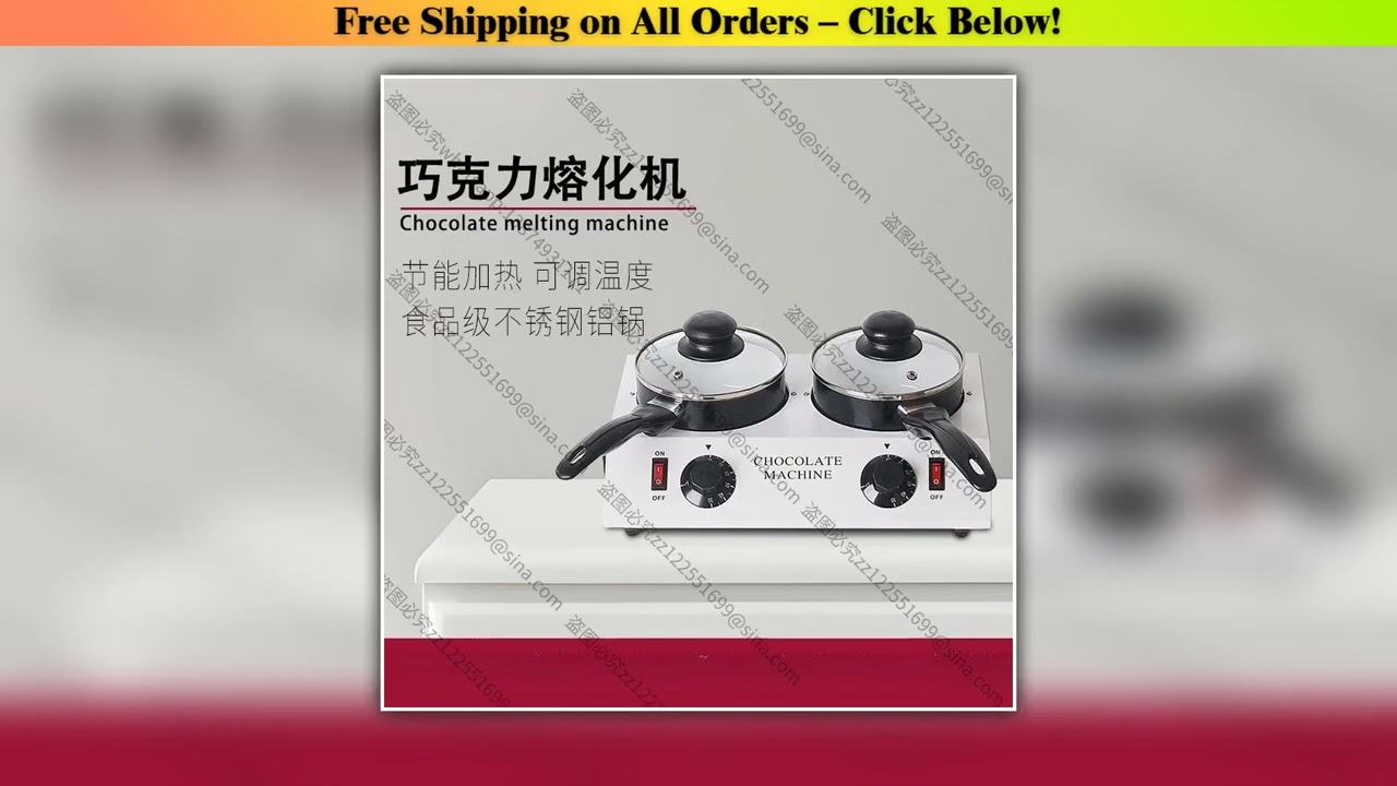 Suitable for Commercial Dessert Making Single/double Cylinder Chocolate Hot Melt Machine, Two-end