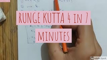 RUNGE KUTTA 4 METHOD| RK 4 | Optimization |LECTURE 6|