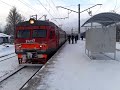 Электропоезд ЭТ2М  - 057 "Васкелово   - Санкт-Петербург (Финляндский вокзал)".