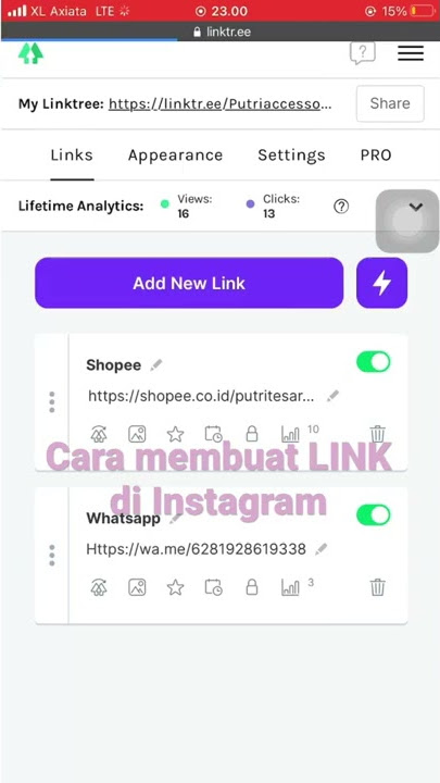 CARA MEMBUAT LINK ORDER DI INSTAGRAM #SHORT #linktree