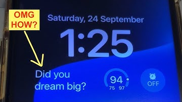 How to add custom text to iPhone Lock Screen 🤫