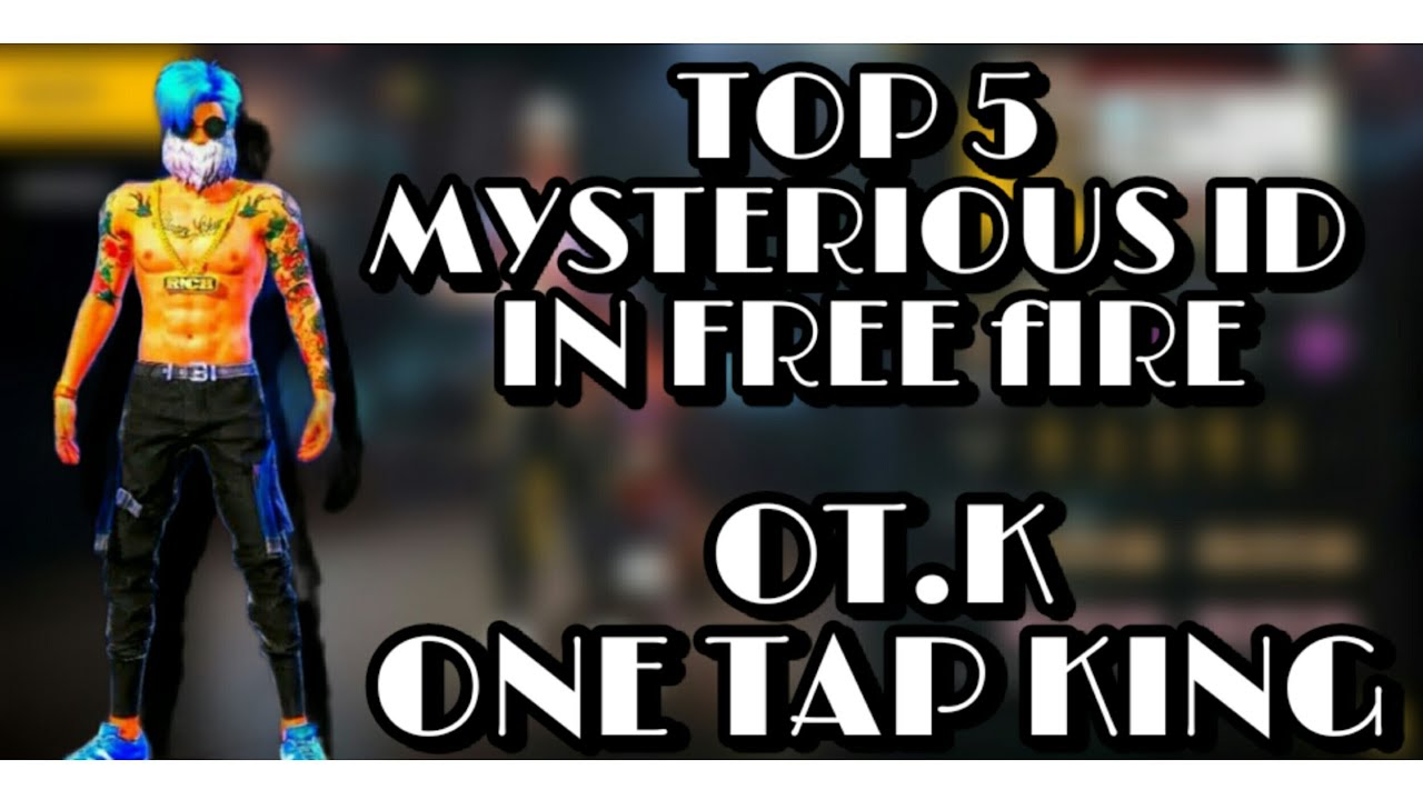 TOP 5 mysterious ID in free fire😨😨😨