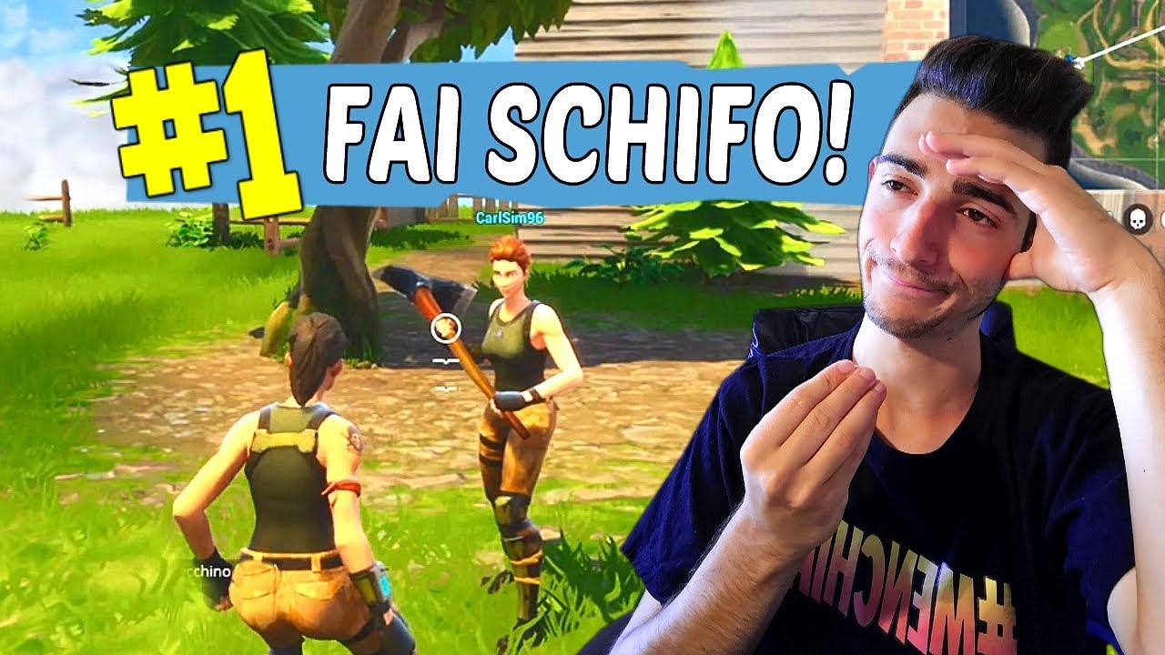 REAZIONE ALLA MIA PRIMA PARTITA di FORTNITE!! - YouTube