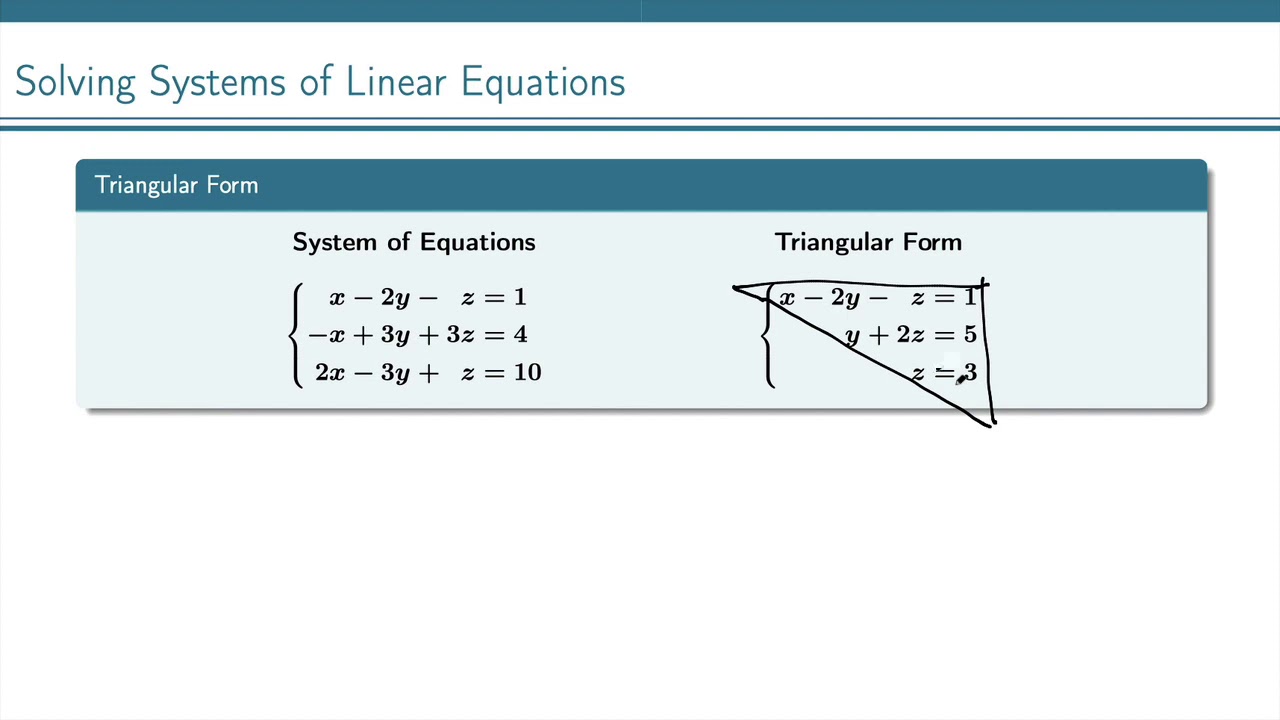 Triangular Form - YouTube