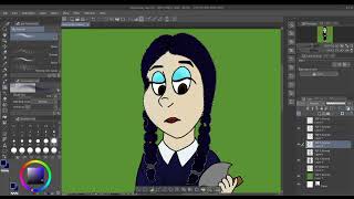 Speedpaint. Wednesday Addams (Fan art)