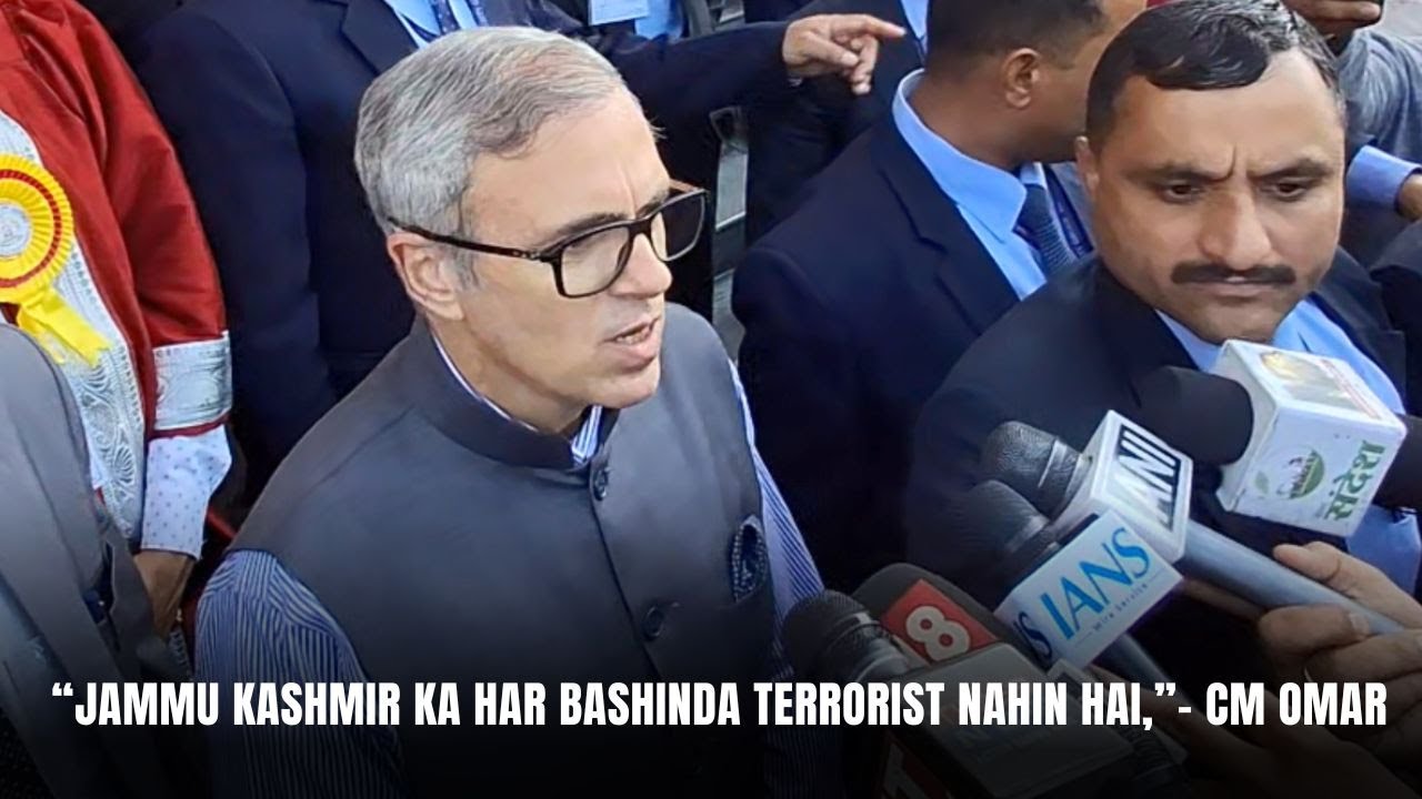 “Jammu Kashmir ka har bashinda terrorist nahin hai,”- CM Omar | JK News Today