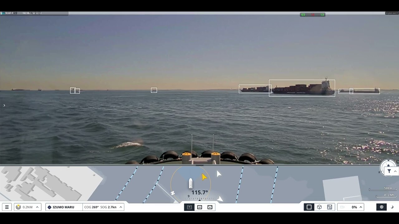 Stabilization of object detection in fast turns