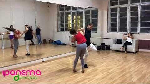 Maxim & Oksana for level 1 of zouk students Ipanema dance studio