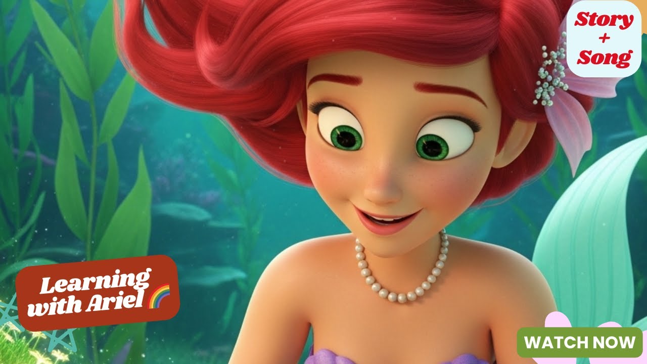Learning with Ariel: Color & Counting Adventure! 🌈 | Story & Song ...