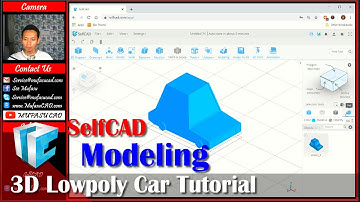 SelfCAD 3D Modeling Low Poly Car Tutorial For Beginner