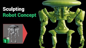 Blender Secrets - Robot Modeling part 2: Sculpting on the Base Mesh
