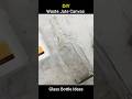 DIY Waste Jute Canvas Bottle Art Part-1 #shorts #short #youtubeshorts #ytshorts #viral