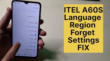 Itel A60s Language And Region Change Settings
