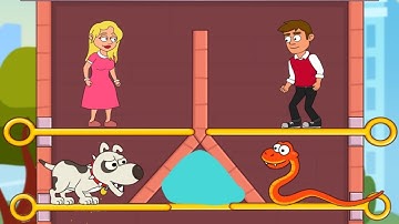 Rescue Daddy - Pull The Pin - Android Gameplay Walkthrough Levels (32 to  47) Part -2