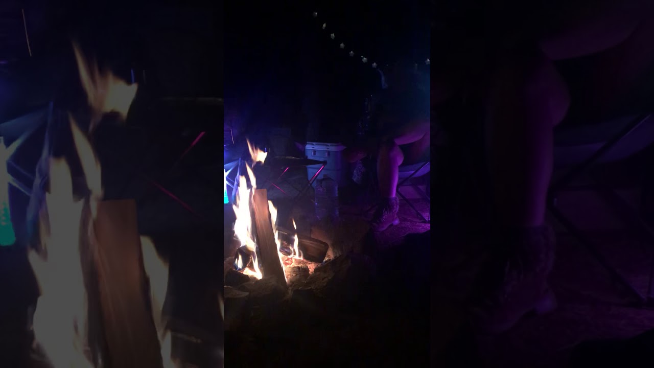 Monkeyin around by the campfire