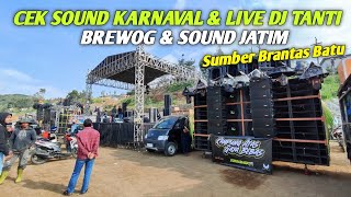 Konser DJ Tanti - Mega Cek Sound Ala Luar Negeri BREWOG & SOUND JATIM Di Cangar Sumber Brantas Batu