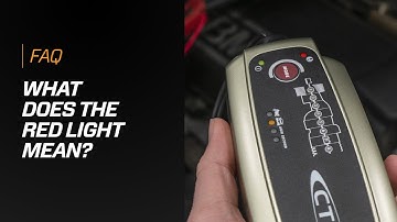 FAQ | What does the red light mean on the CTEK charger?