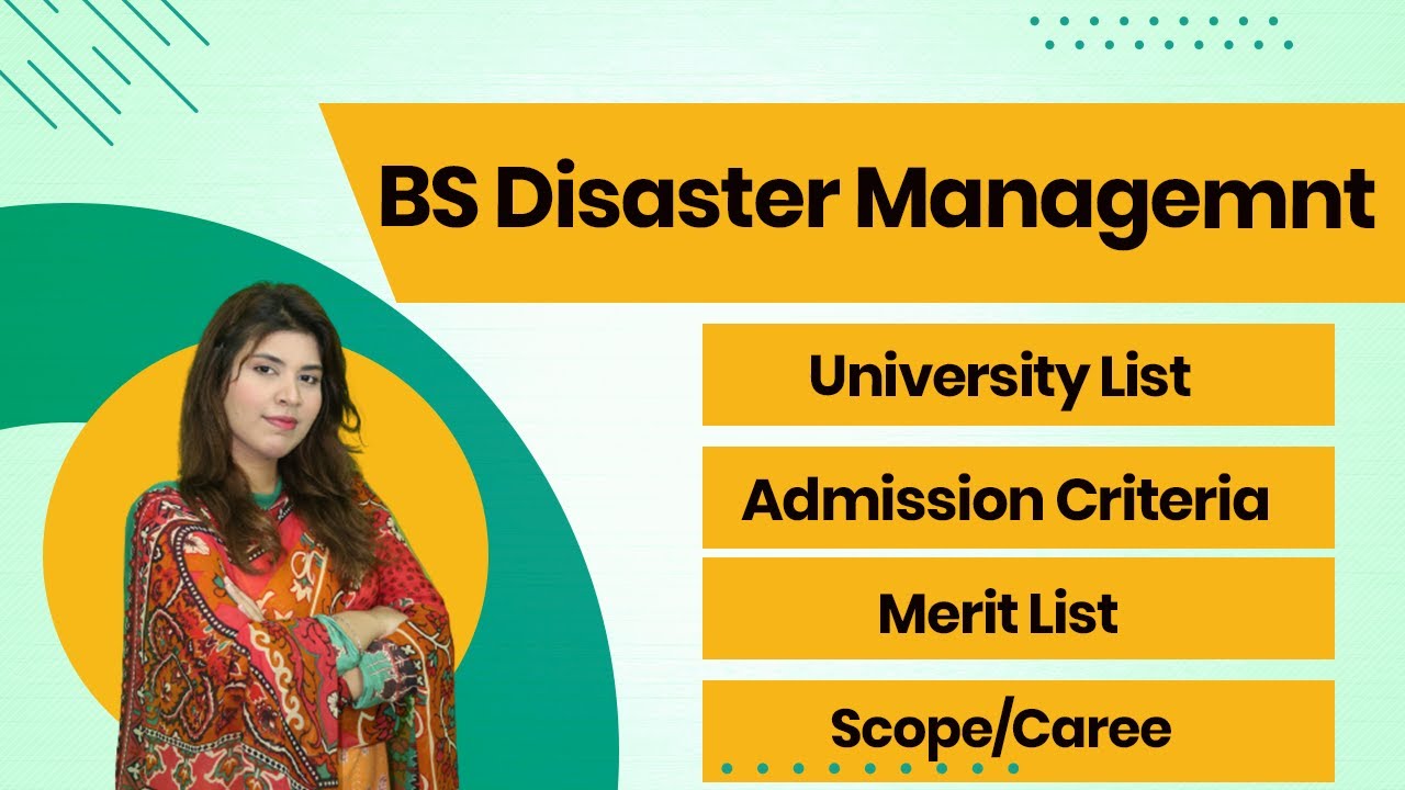 BS Disaster Management Scope In Pakistan | BS Disaster Management Jobs In Pakistan