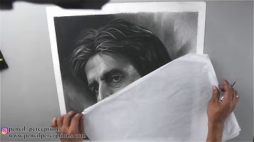 How to DRAW AMITABH BACHCHAN_REALISTIC PENCIL ART_BY ARTIST SADASHIV SAWANT