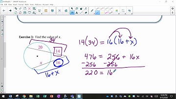 Unit 8 Circles: Day 12 - Segment Lengths Secants