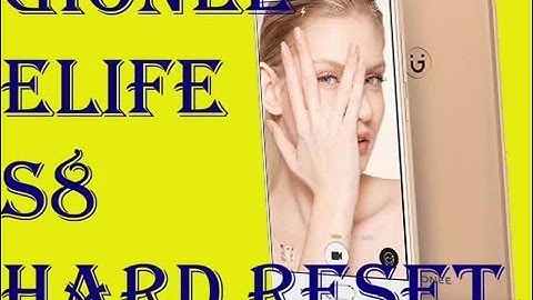 Gionee Elife S8 Hard Reset(Password Unlock).......