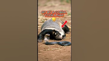 Honey Badger Gets Bitten by a Cobra... And Just Takes a Nap #shorts #animals #bbc