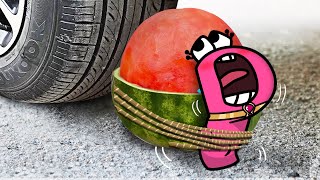 Crushing Crunchy & Soft Things by Car! - EXPERIMENT HALLOWEEN PUMPKINS vs CAR vs Alphabet Lore screenshot 3