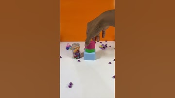 Satisfying ASMR Beads Pouring - Pink, Purple &  reverse #asmr #satisfying #asmrbeads