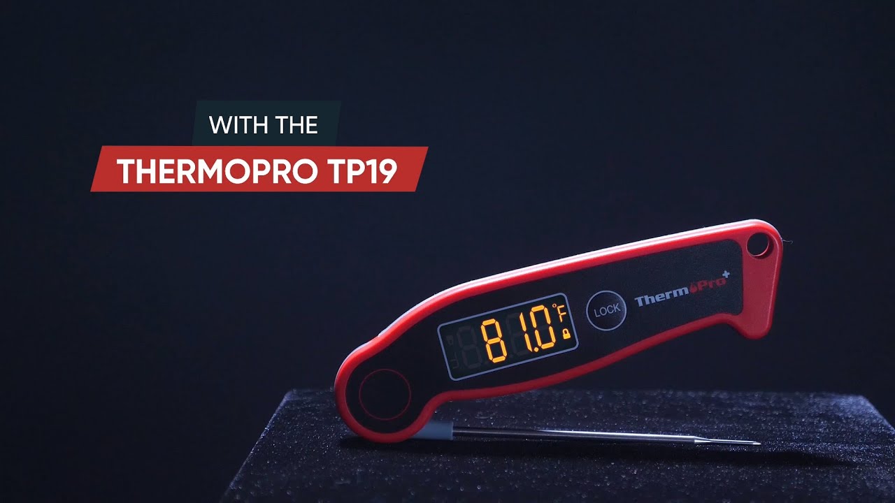 ThermoPro TP19 Waterproof Meat Thermometer Instant Reading 90