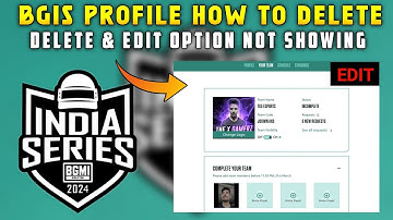 BGIS HOW TO EDIT & DELETE REGISTER PROFILE? | BGIS IN-GAME QUALIFIER DATE