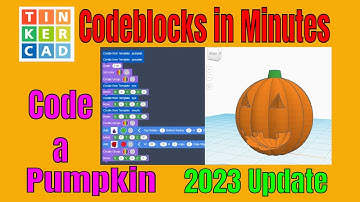 Tinkercad Codeblocks Pumpkin 2023 edition Just in Time for Spooky Szn