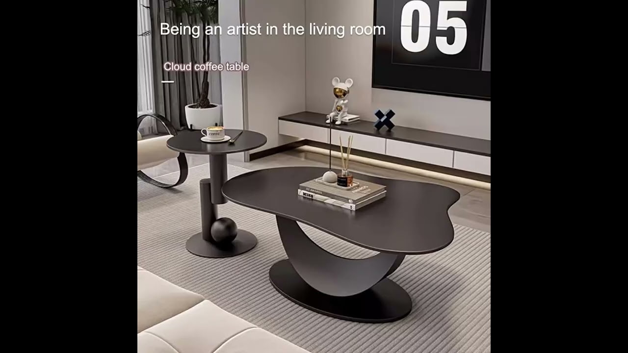 Irregular Coffee Table, Cute Irregular Indoor Tea Table, Abstract Coffee Table for Living Room