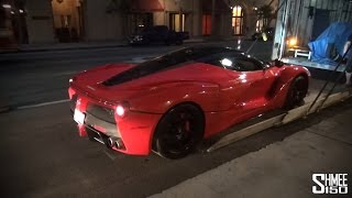 The ferrari usa 60th anniversary celebrations took place in la and
unsurprisingly laferrari was present, fact two were! here we see one
coming off the...