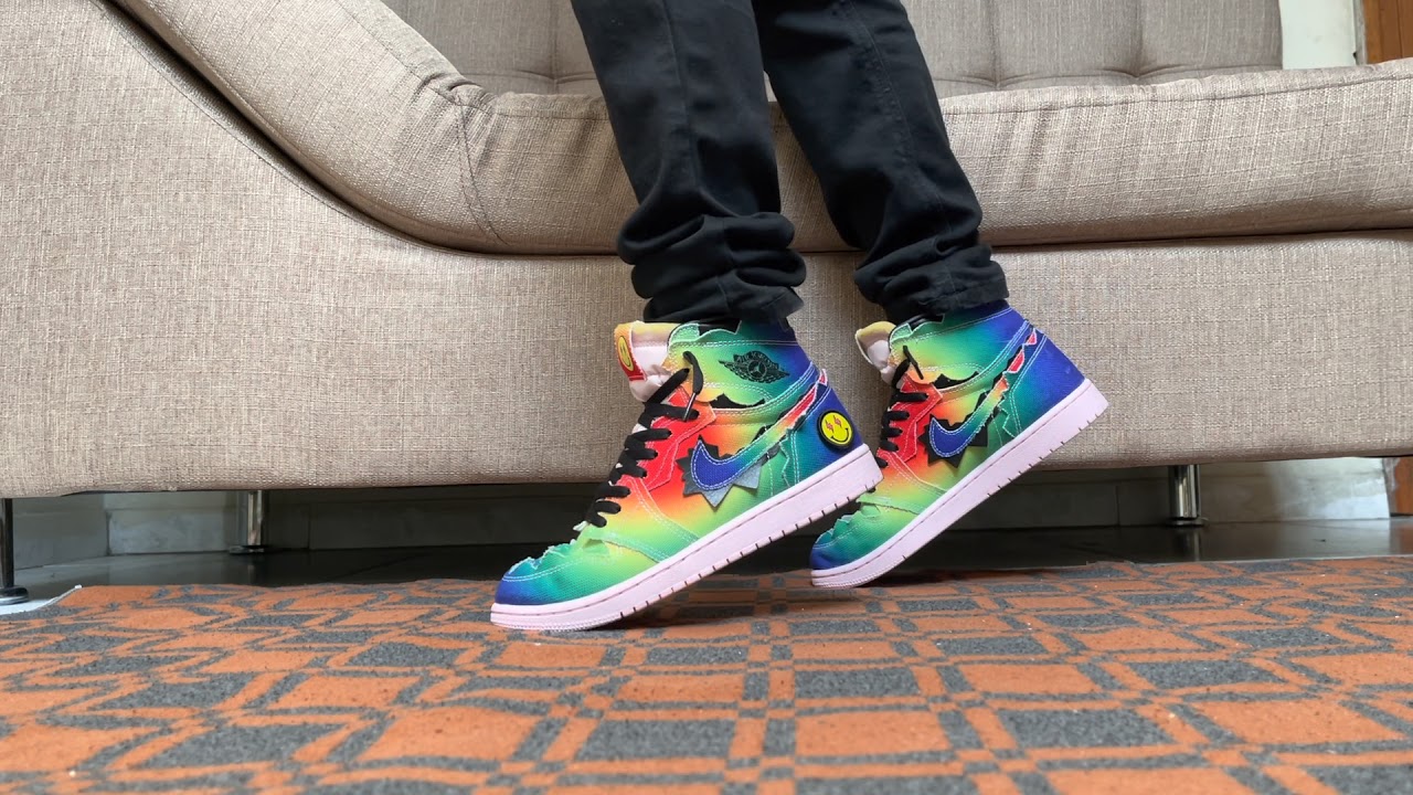 De la Caja a Los Pies: Air Jordan 1 High x J Balvin - On Feet (En Pie)  #AirBalvin - YouTube