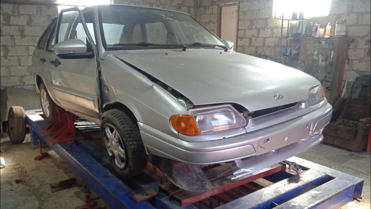 Ваз 2114 удар в колесо машина подписчика част 2 финал - YouTube