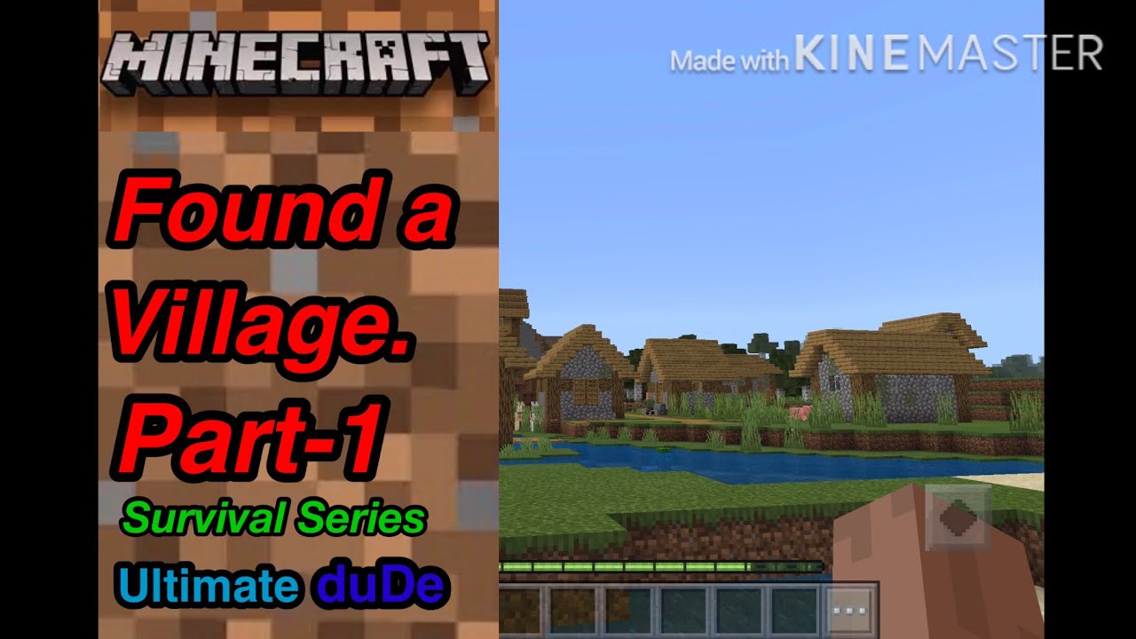 Found a village on first day itself. Part-1 #Survivalseries | Minecraft ...