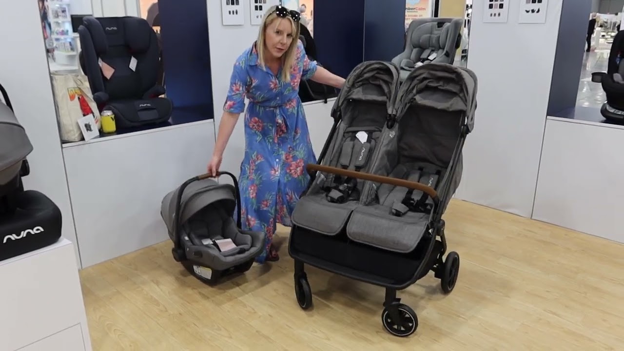 NUNA TRVL Side By Side Double Stroller Preview - Features & Benefits! |  DestinationBabyKids.com