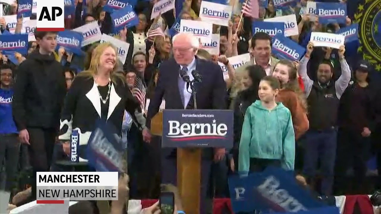 Sanders wins New Hampshire primary - YouTube
