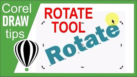 Rotating objects in CorelDraw