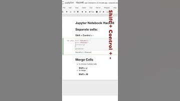 How to Separate and Merge Cells in Jupyter Notebook | Hack#8