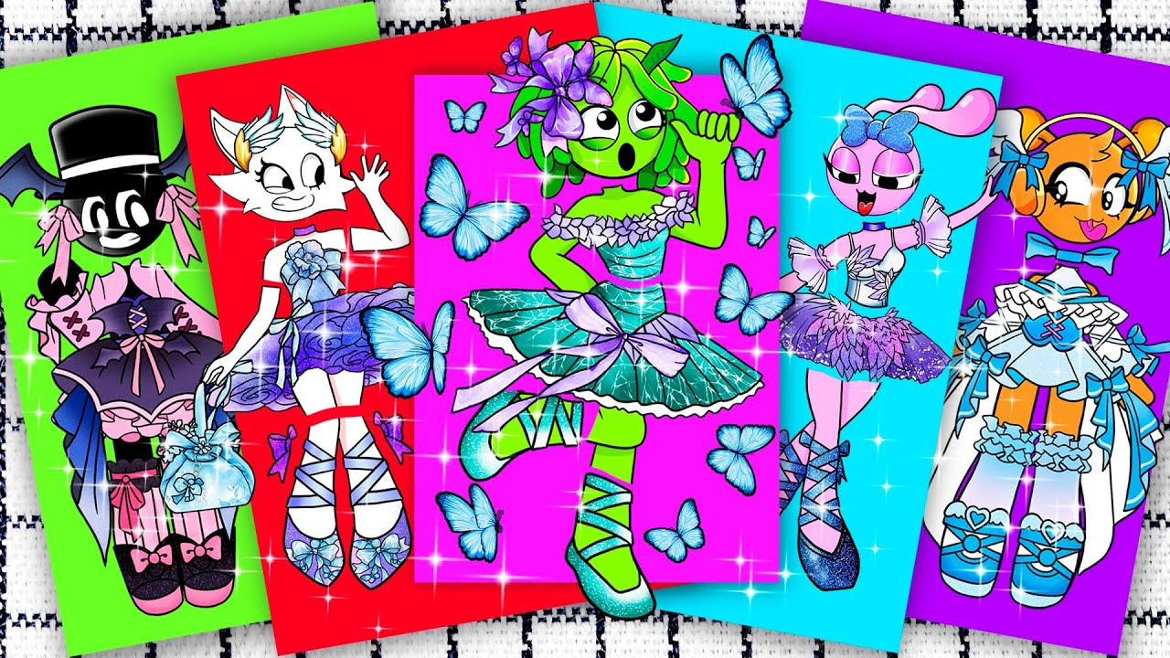 [ASMR Sticker Book] Incredibox Sprunki Fantasy – The Fairy Girls’ Secret Garden 🌸🧚 SUS MOD