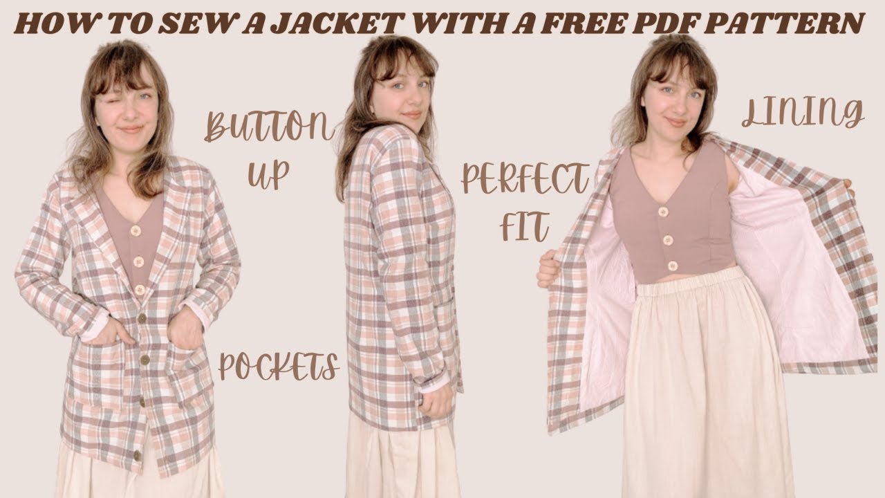 Easy Jacket Sewing Tutorial Learn How t o Make Your Own Jacket with ...