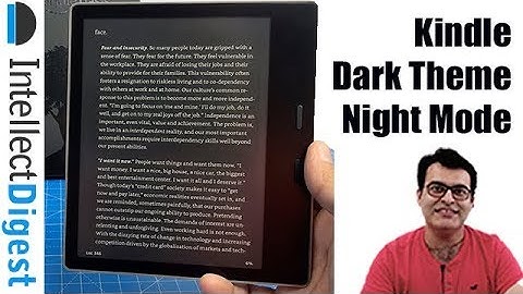 How To Enable Dark Theme or Night Mode On Kindle [Tutorial]