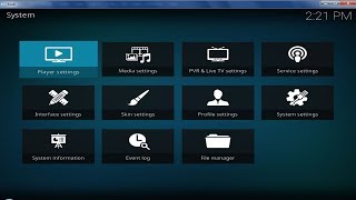 How To Configure Kodi : System Settings With Krypton Interface.. screenshot 5