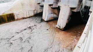 This Dam Was Clogged For Years Watch The Sediment Flush Out