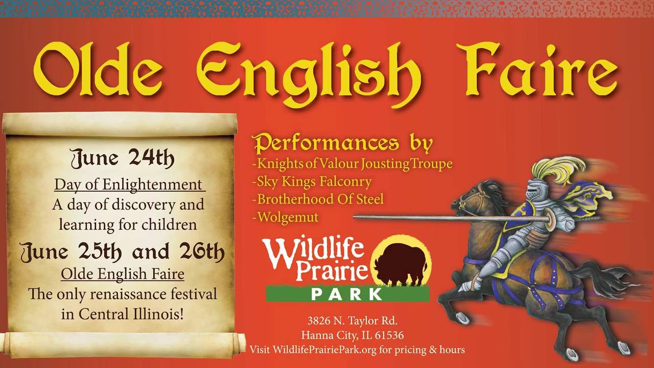festival of lights Olde English Faire at Wildlife Prairie Park